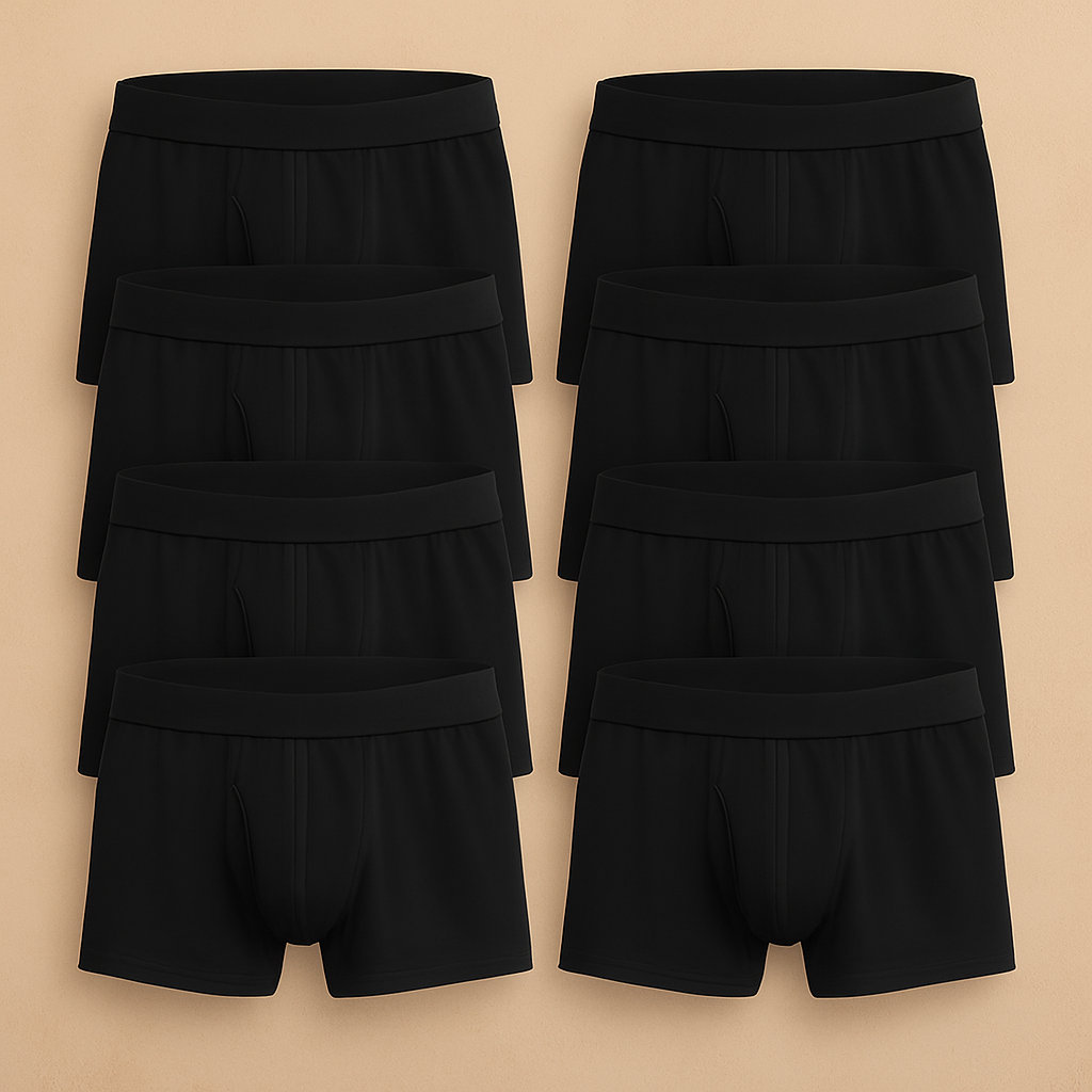 Premium 8-Pack Cotton Boxer Briefs