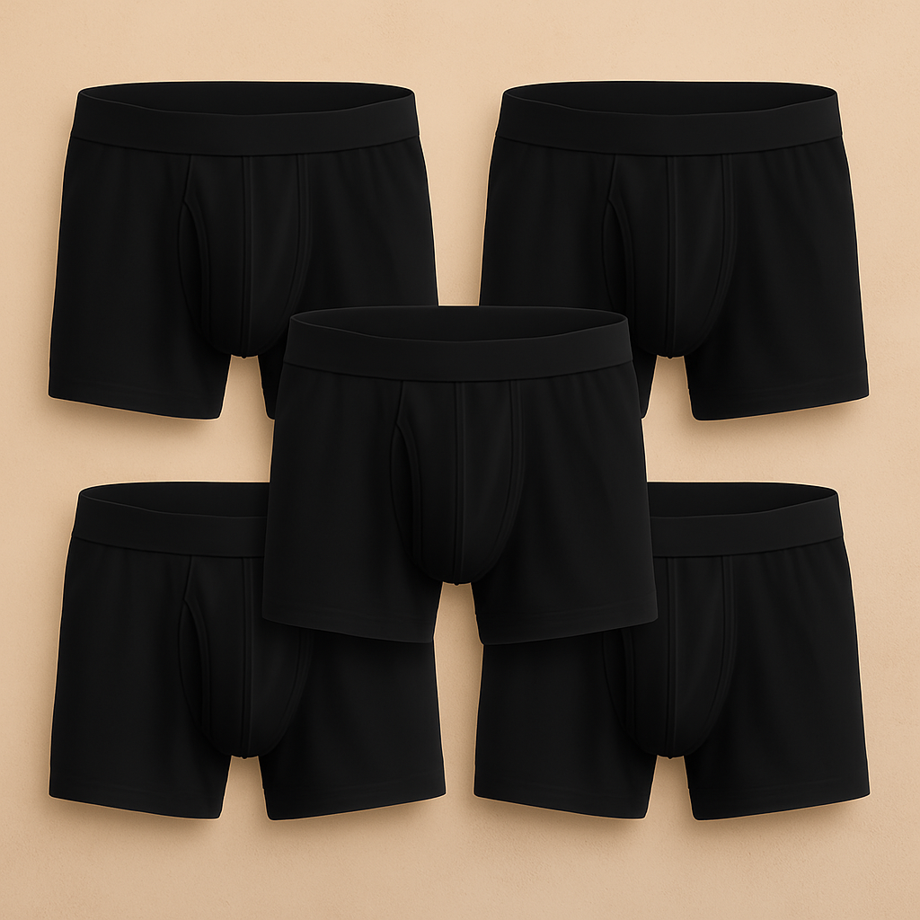 Premium 5-Pack Cotton Boxer Briefs