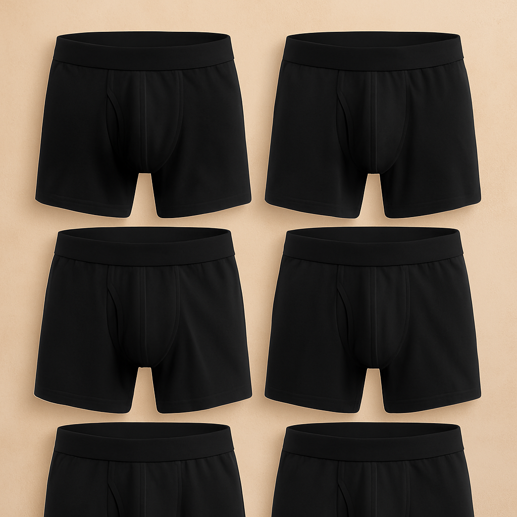Premium 6-Pack Cotton Boxer Briefs